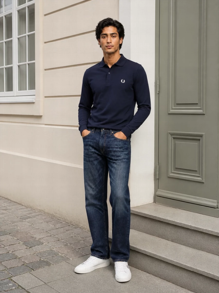 Fred perry polo ralph lauren jeans outfit
