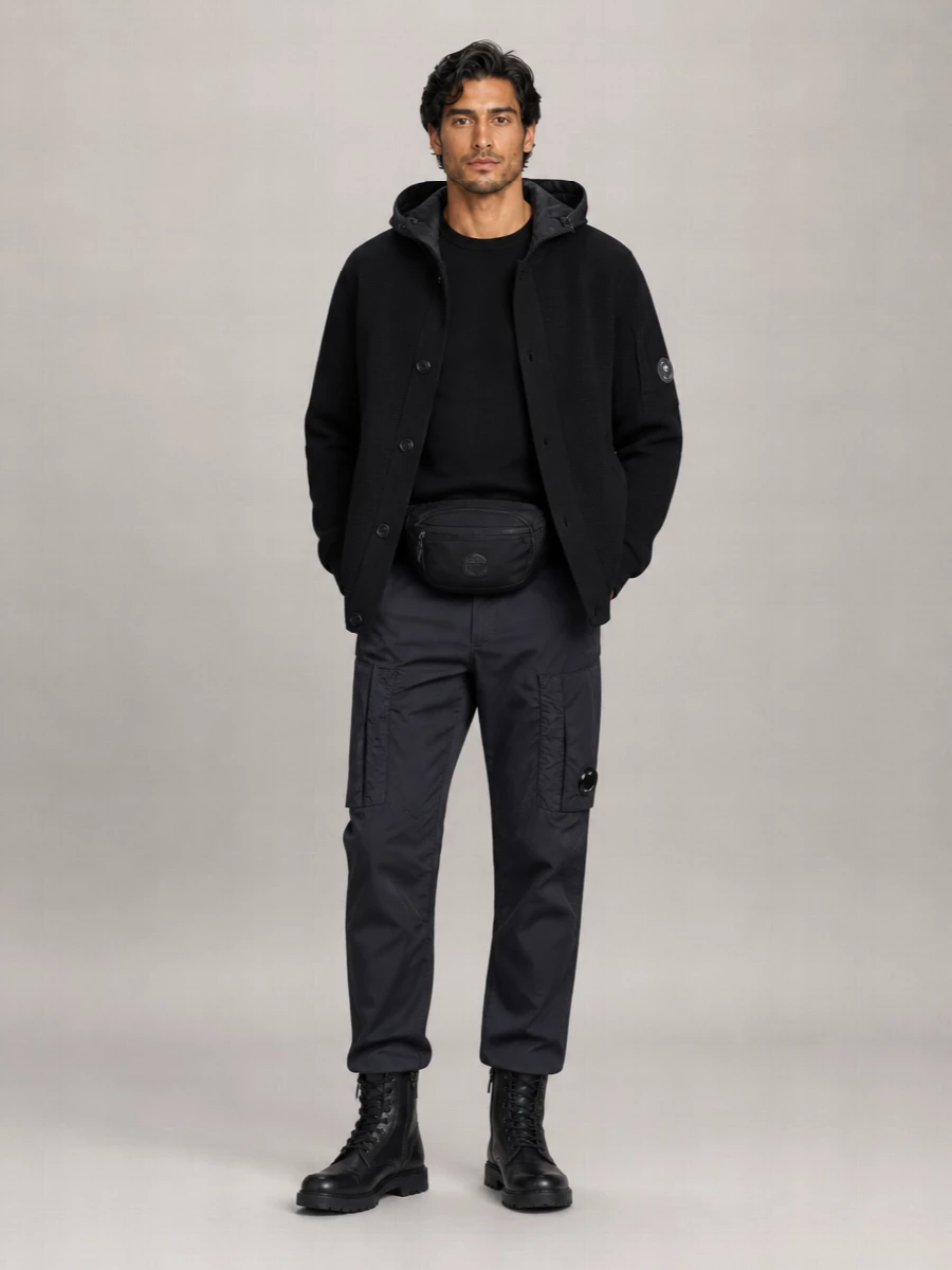 C.p. Company Reversible Wool Single Breasted Coat