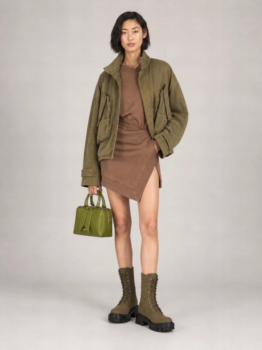 The Attico Cotton Oversized Bomber Jacket
