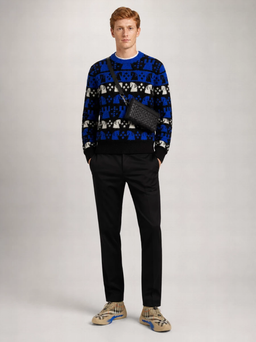 Burberry Printed Slip-On Low-Top Sneakers