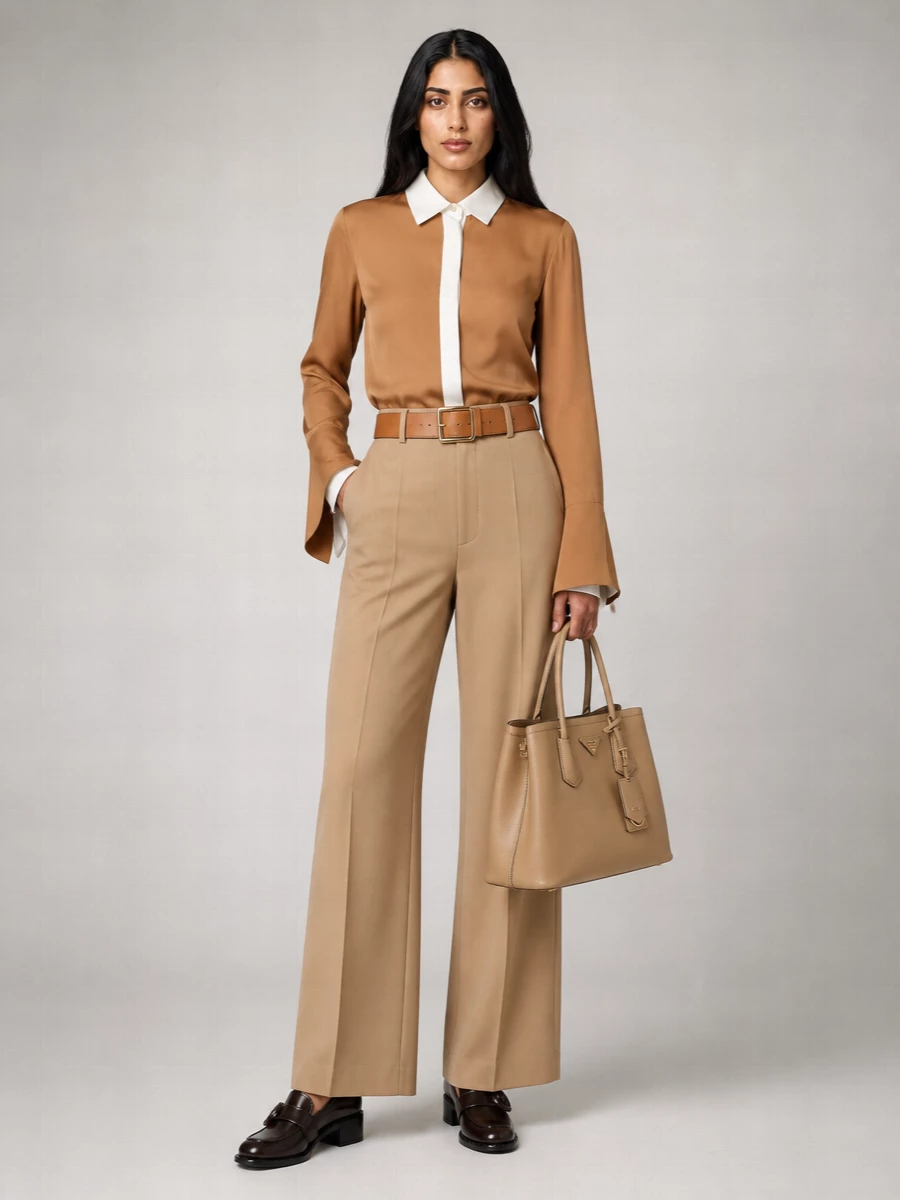 Max Mara Silk Wide-Leg Trousers