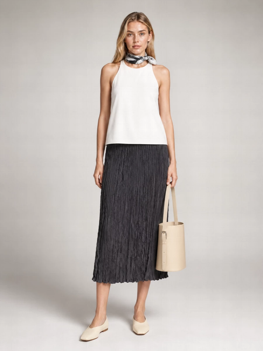 Alysi Pleated Skirt