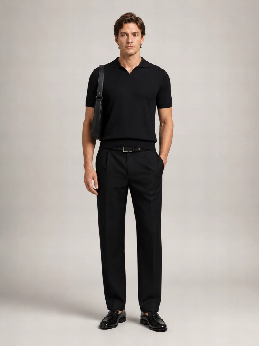 Lardini Virgin Wool Straight-Leg Trousers
