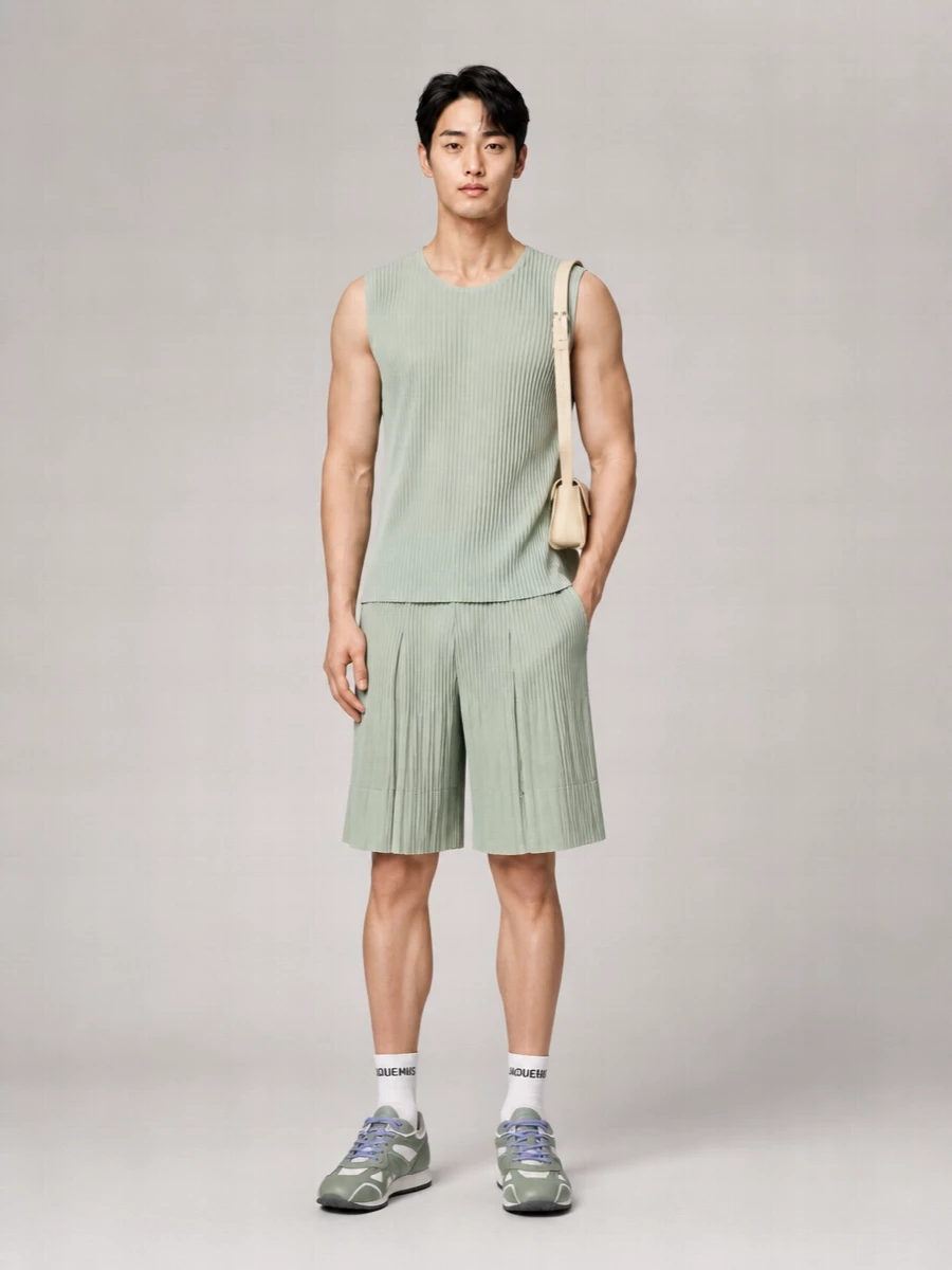 Homme Plisse Issey Miyake Polyester Tank Top