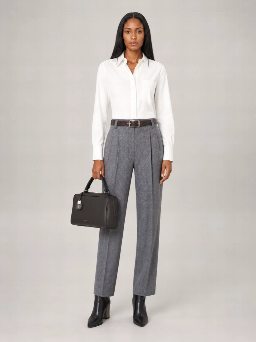 Brunello Cucinelli Cotton Asymmetric Cropped Shirt
