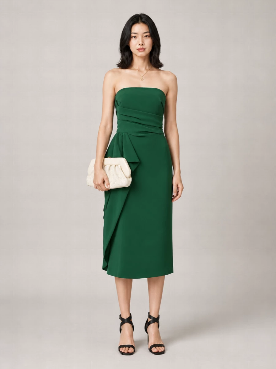 S Max Mara Acceso Corset Midi Dress
