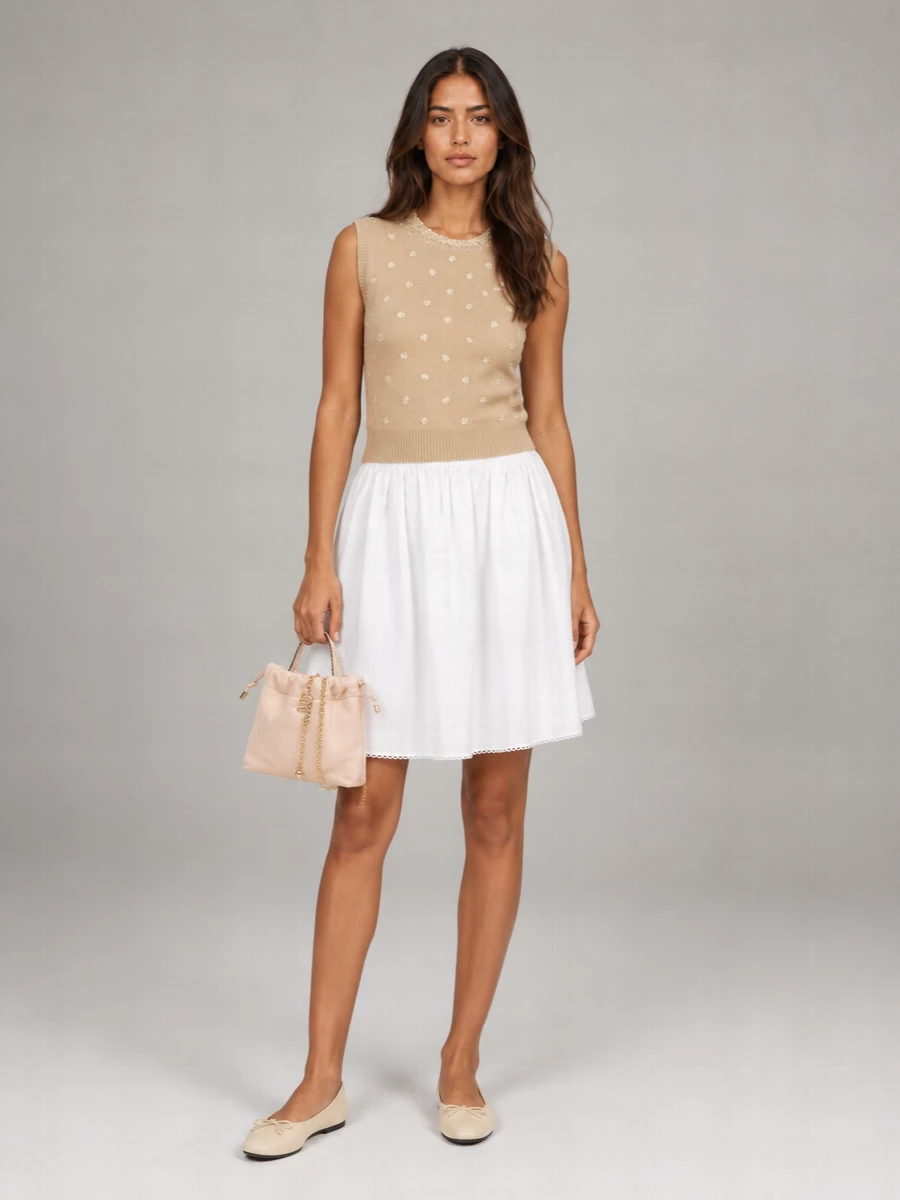 Miu Miu Cashmere Sleeveless Knitted Top
