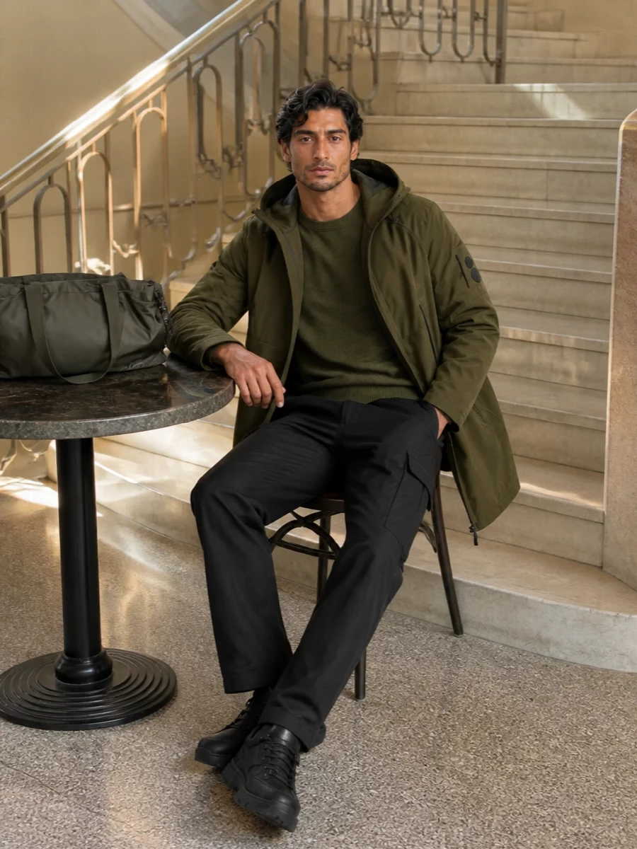 Cp company parka cargo pants ugg winter outfit