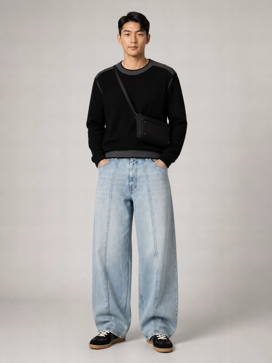 Mm6 Maison Margiela Wide-Leg Jeans