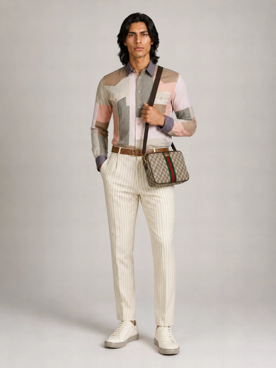 Dolce&Gabbana Patchwork Slim Shirt