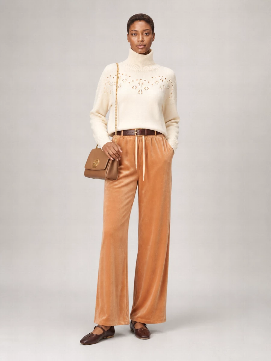 Chloé Velvet Straight Joggers