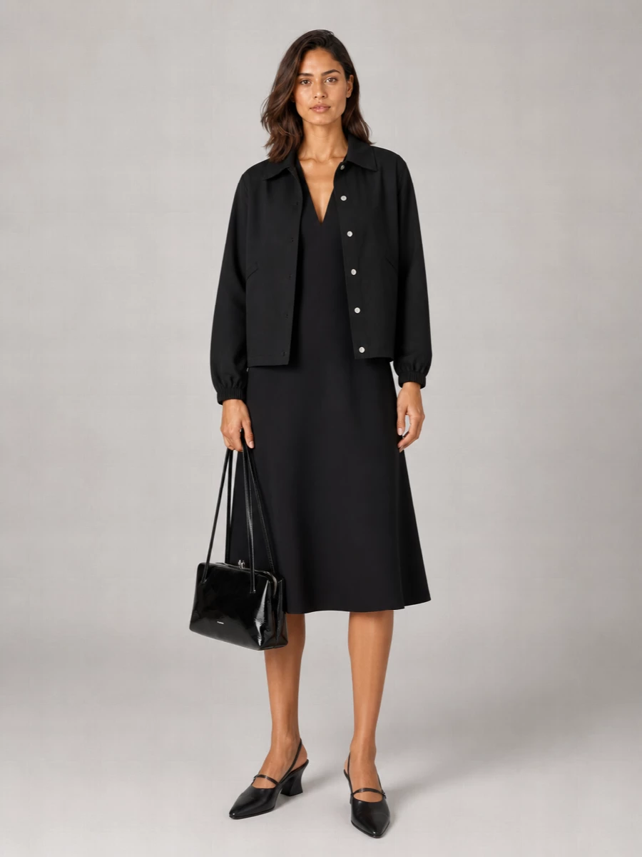 Jil Sander Cotton Logo-Print Shirt Jacket