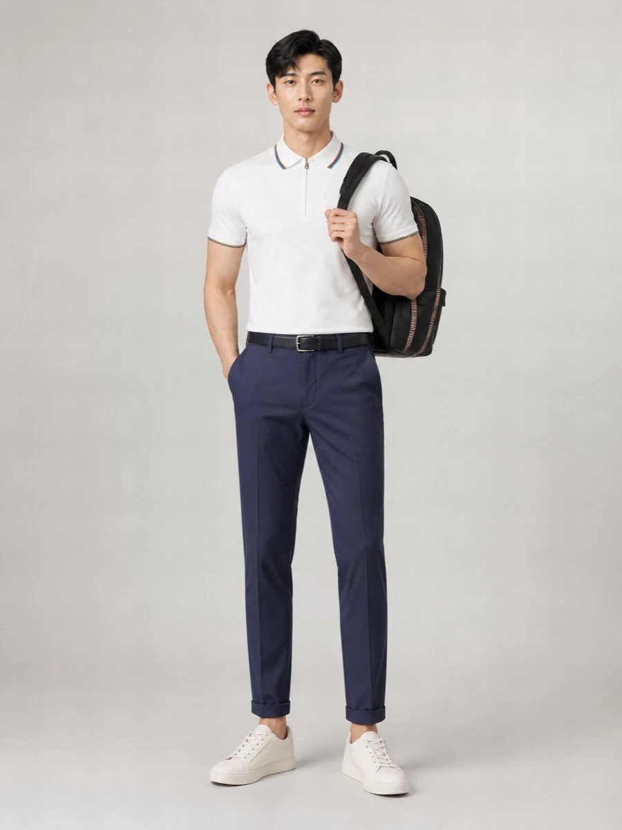 Paul Smith Striped Cotton Polo Shirt