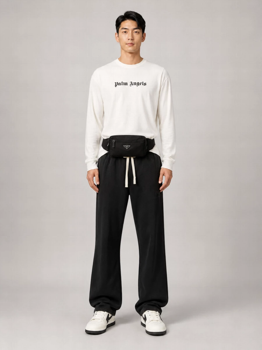 Off-White Leather Low-Top Sneakers