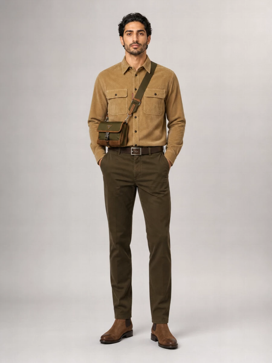 Dsquared2 Stretch Cotton Tapered Chino Trousers