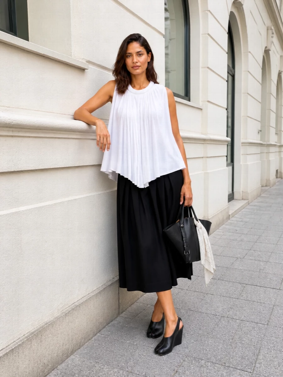 Comme des garcons wide leg trousers coperni top