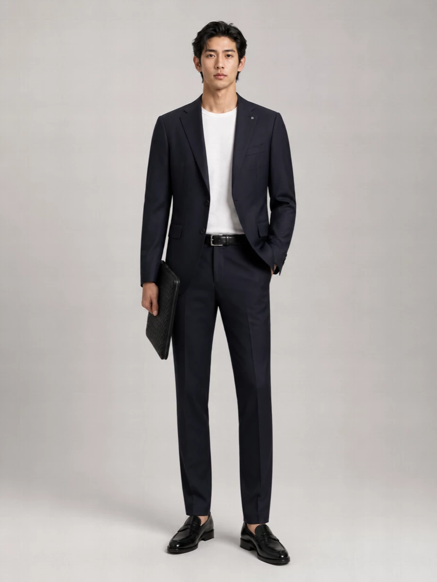 Pt Torino Virgin Wool Straight-Leg Tailored Trousers