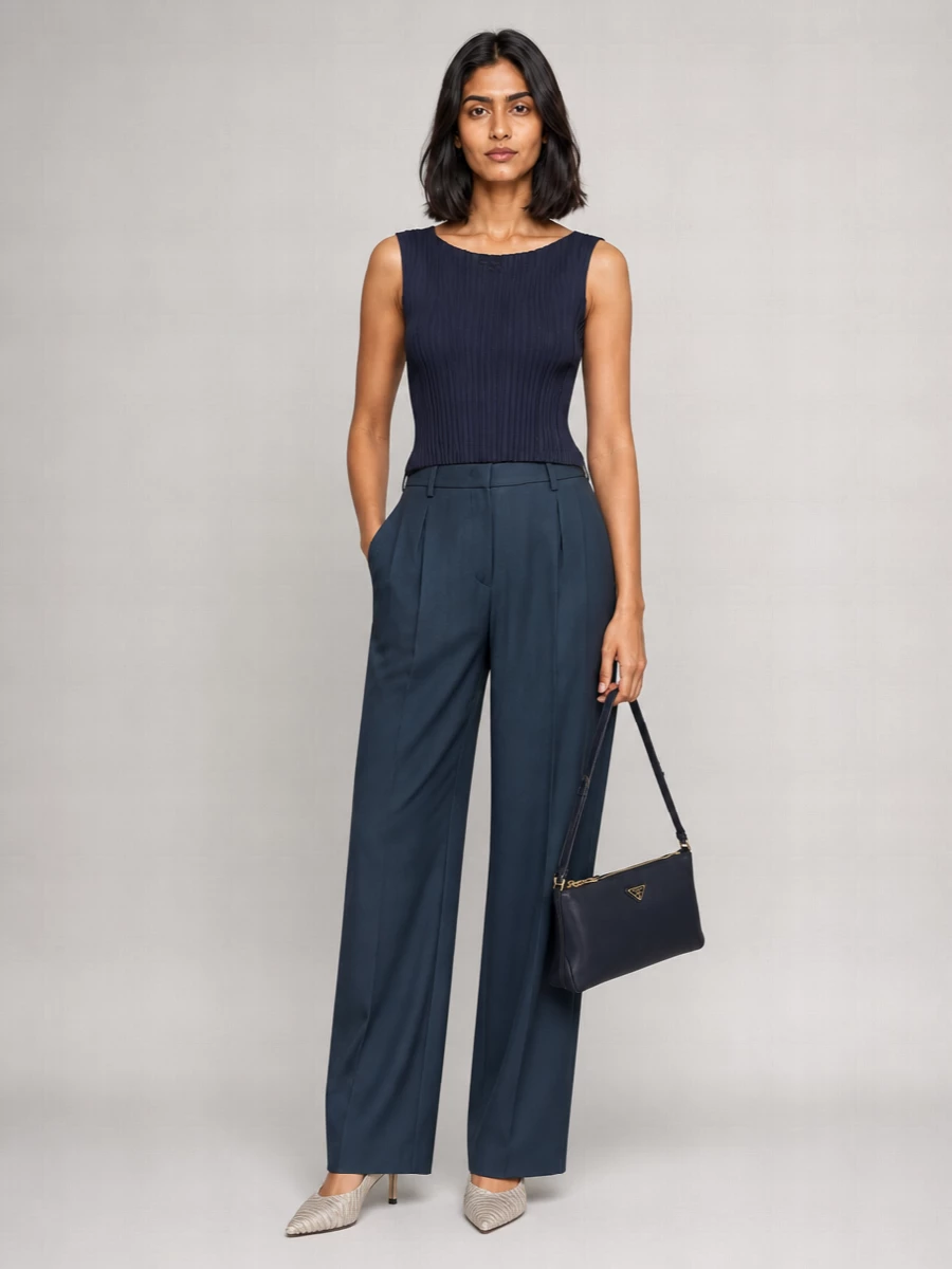 Giorgio Armani Pleated Jersey Top