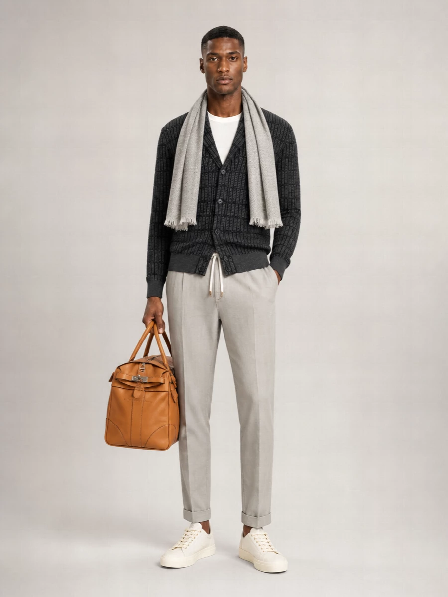 Brioni Embroidered Cardigan