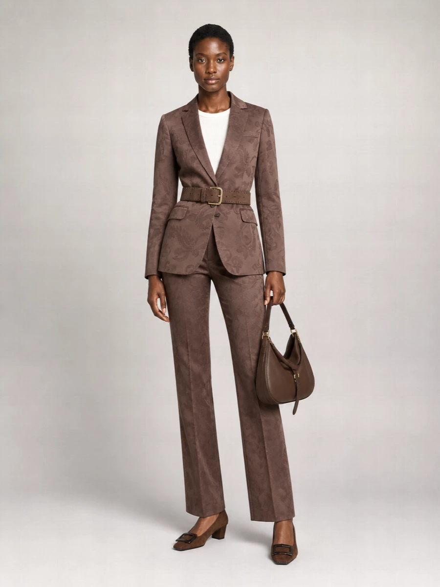 Etro Silk Embroidered Jacquard Blazer