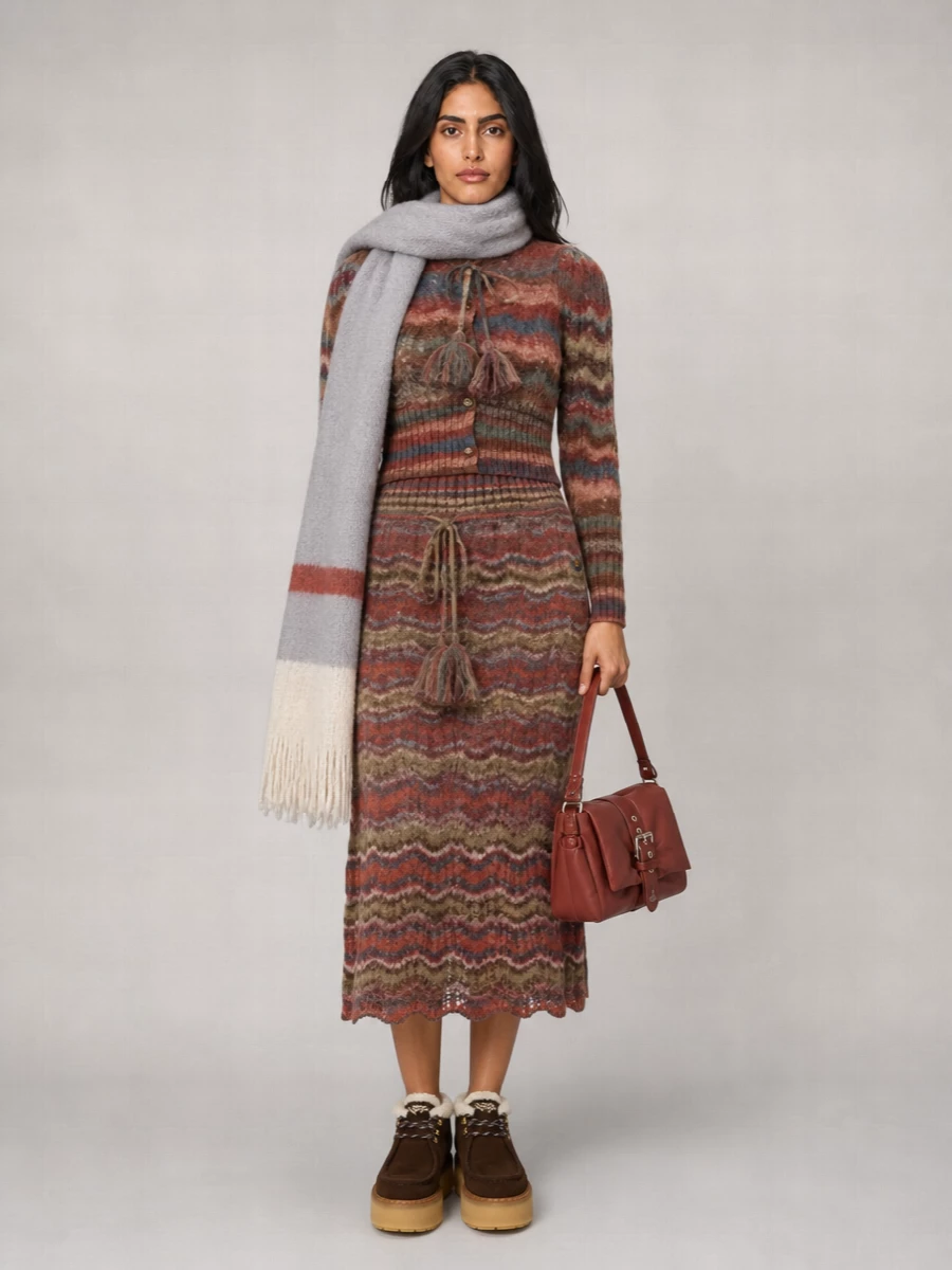 Vivienne Westwood Floral Mohair Blend Cardigan