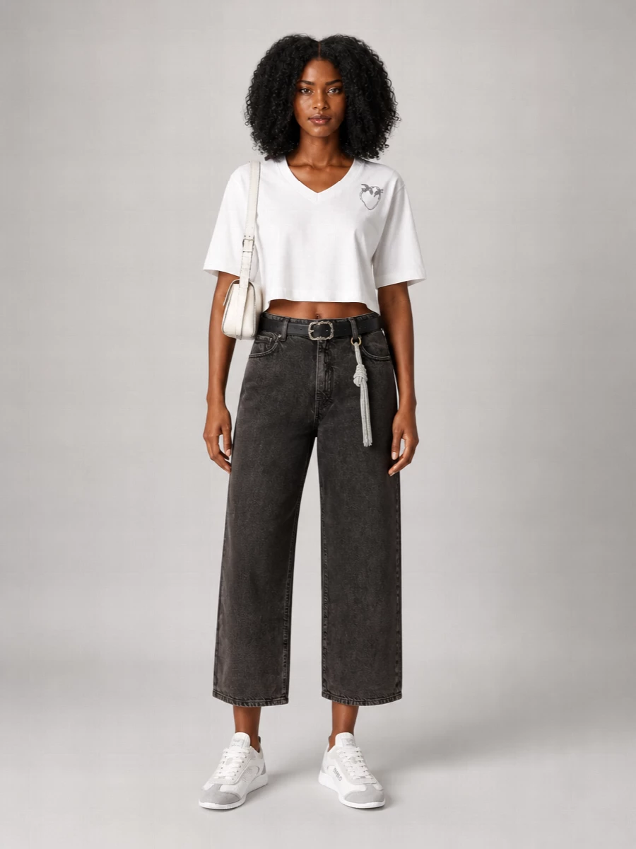 Pinko Denim Wide-Leg Jeans