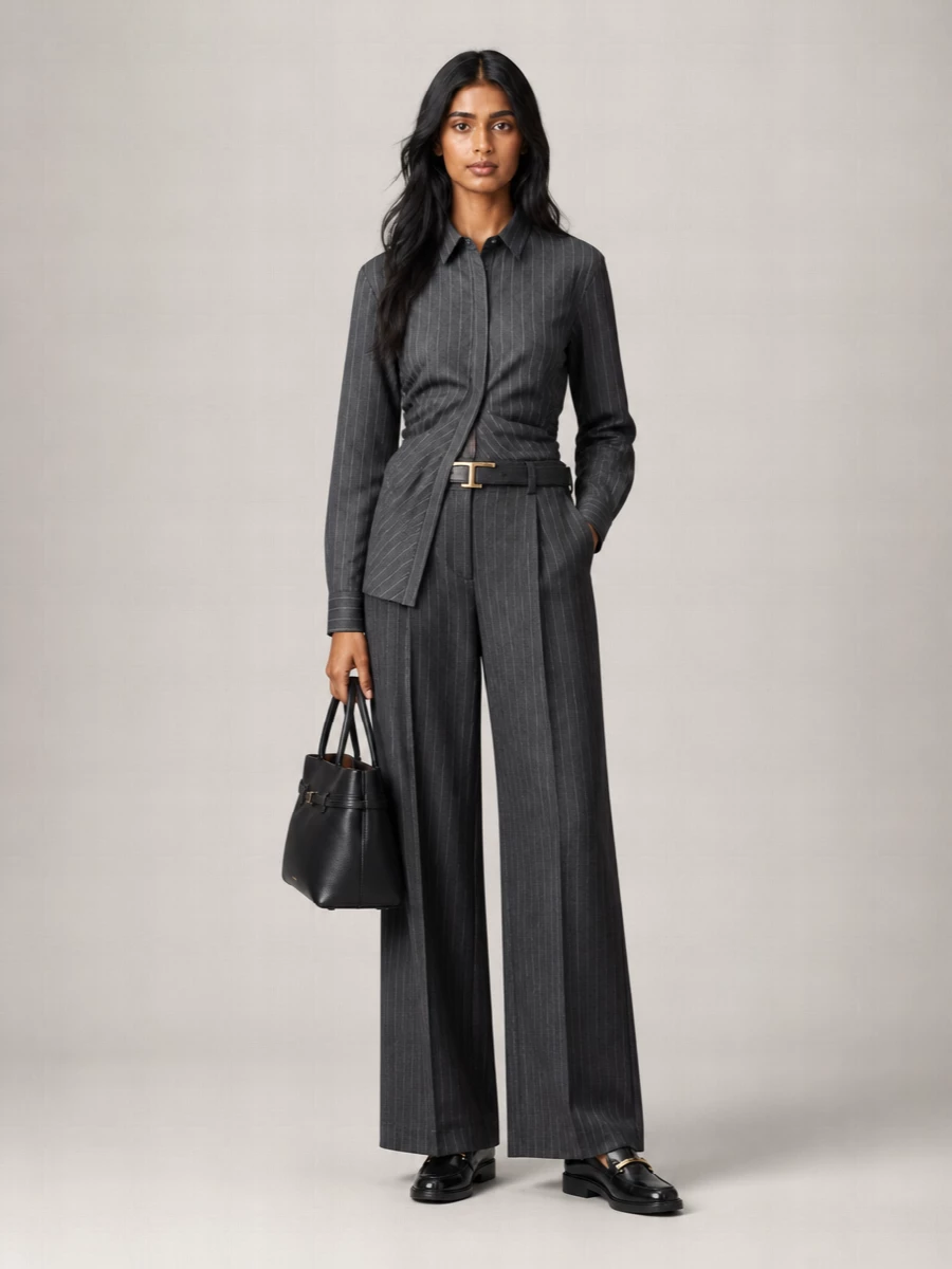 Pt Torino Embroidered Virgin Wool Suit Trousers
