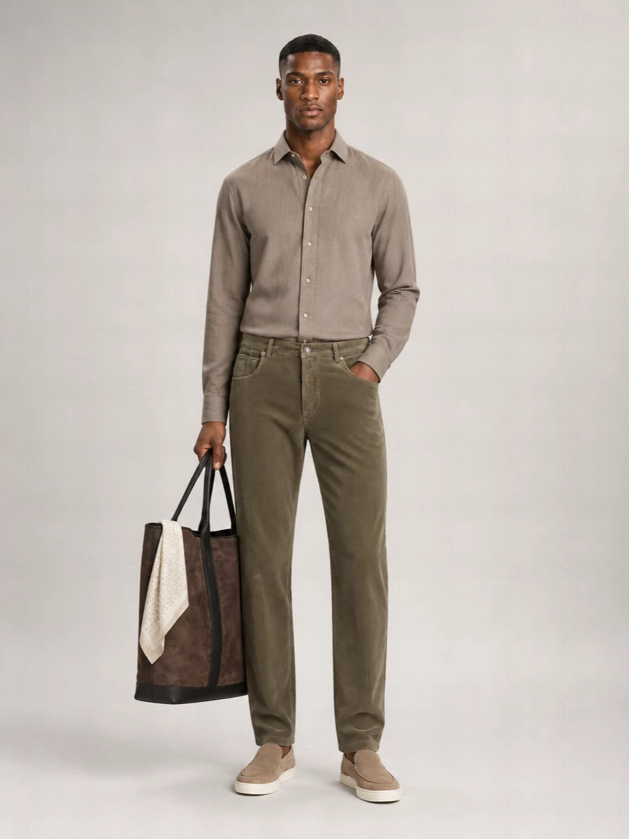 Brunello Cucinelli Herringbone Shirt