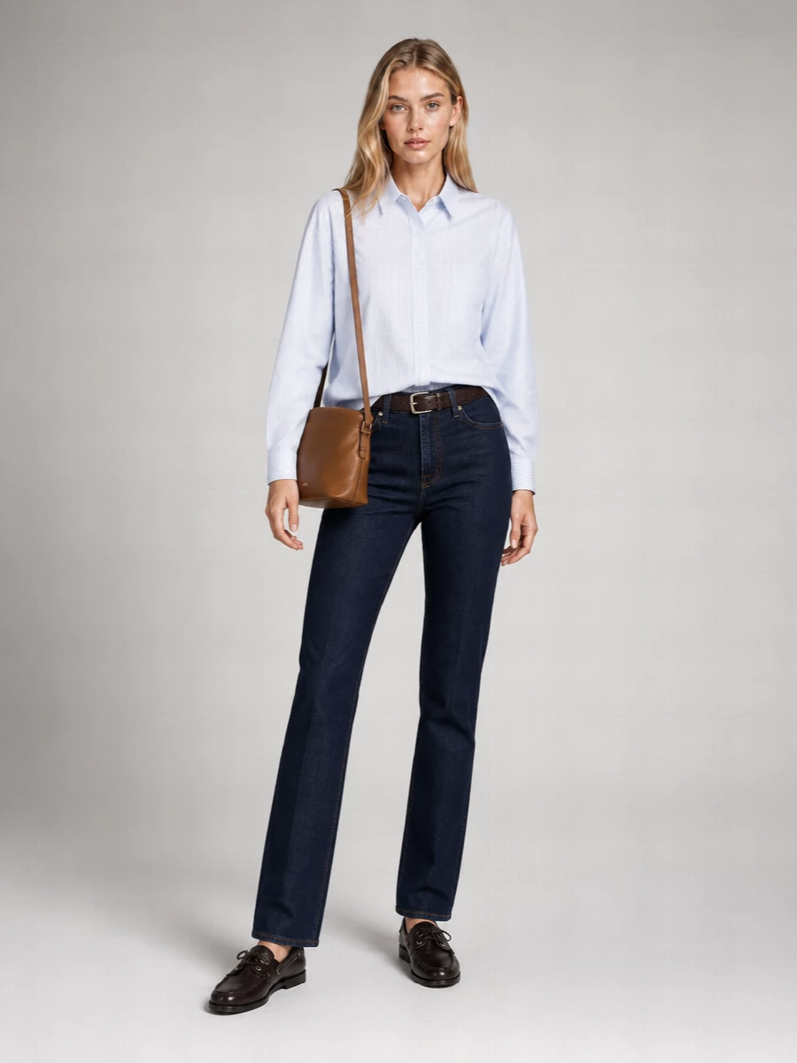 7 For All Mankind Denim High-Rise Flared Jeans