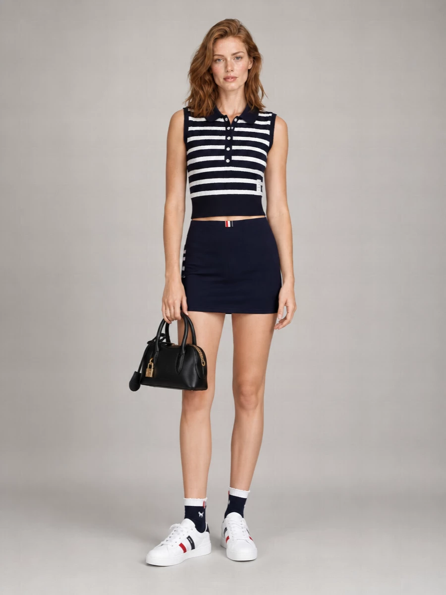 Thom Browne Cotton Mini Skirt