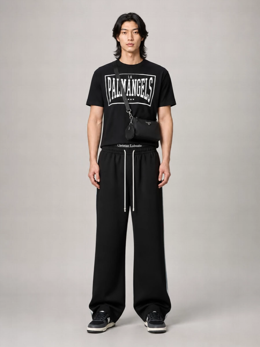 Palm Angels Cotton Logo-Print T-Shirt