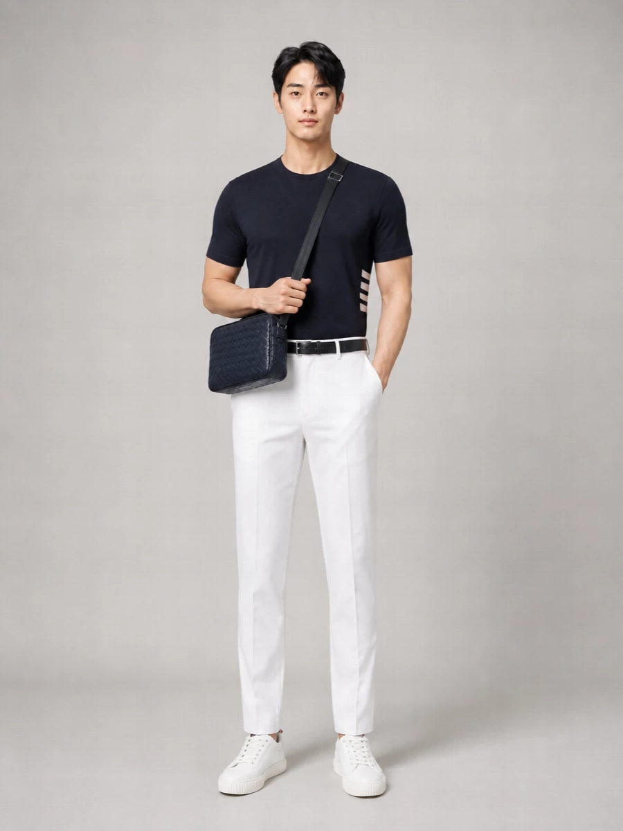 Thom Browne Cotton Piqué Short-Sleeve T-Shirt