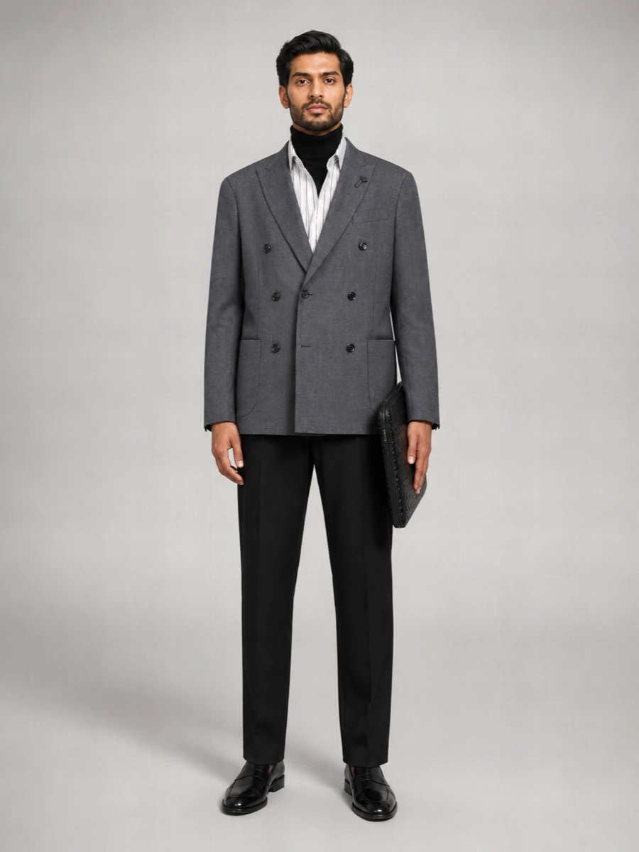 Lardini Double Breasted Coat