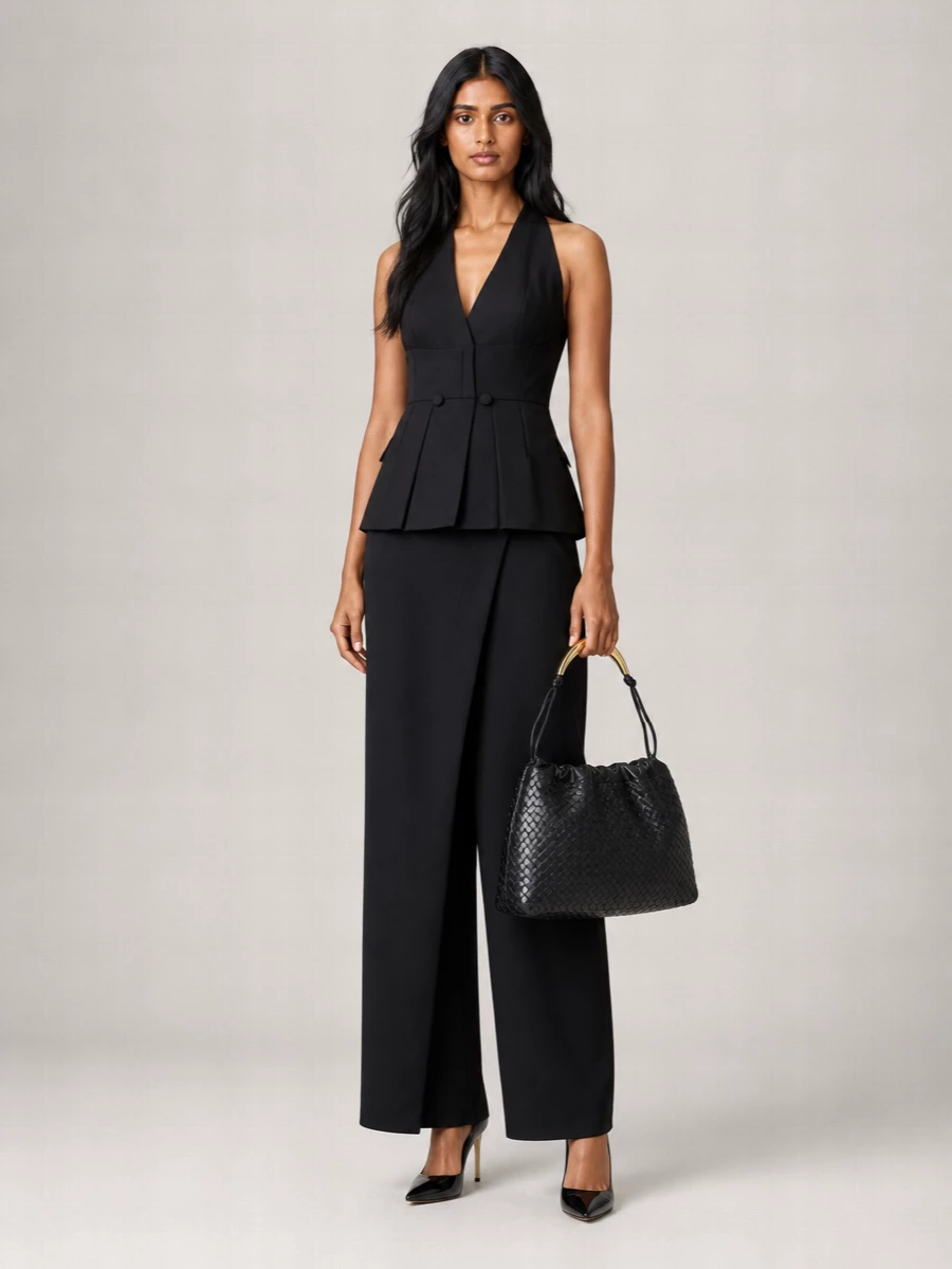 Max Mara Stretch Viscose Backless Vest