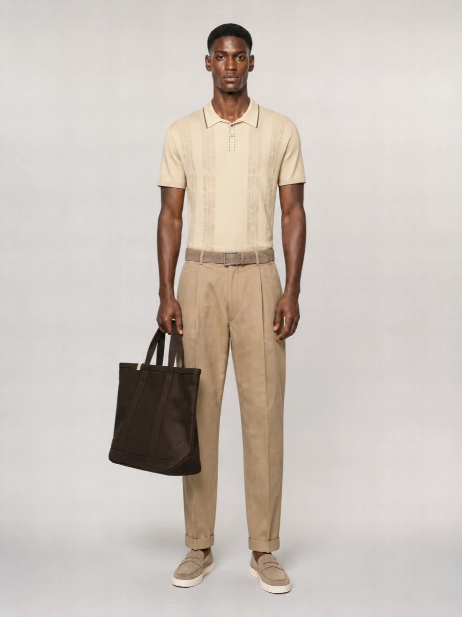 Beams Plus Travel Comfort Straight-Leg Trousers