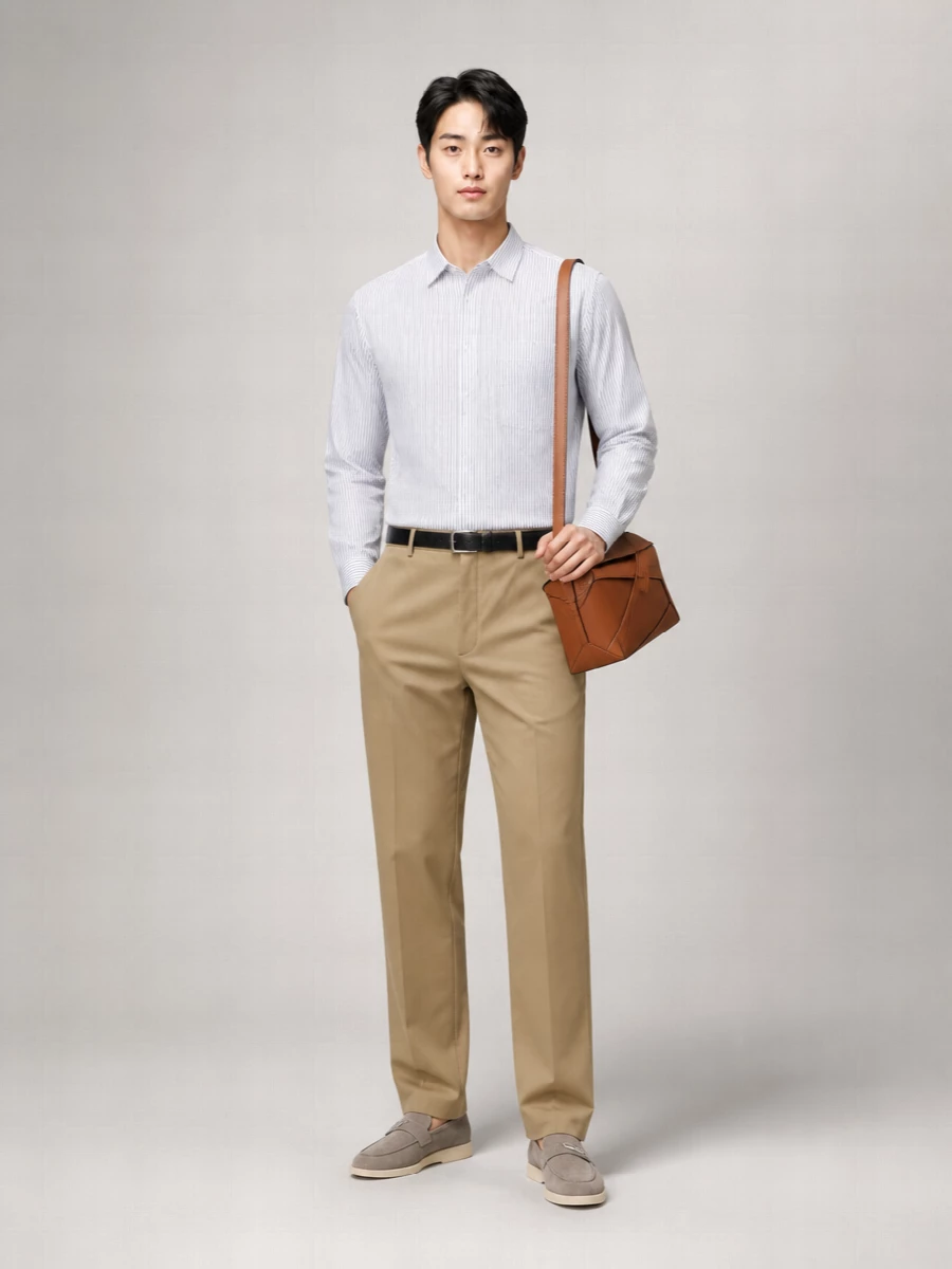 Prada Straight Leg Poplin Trousers