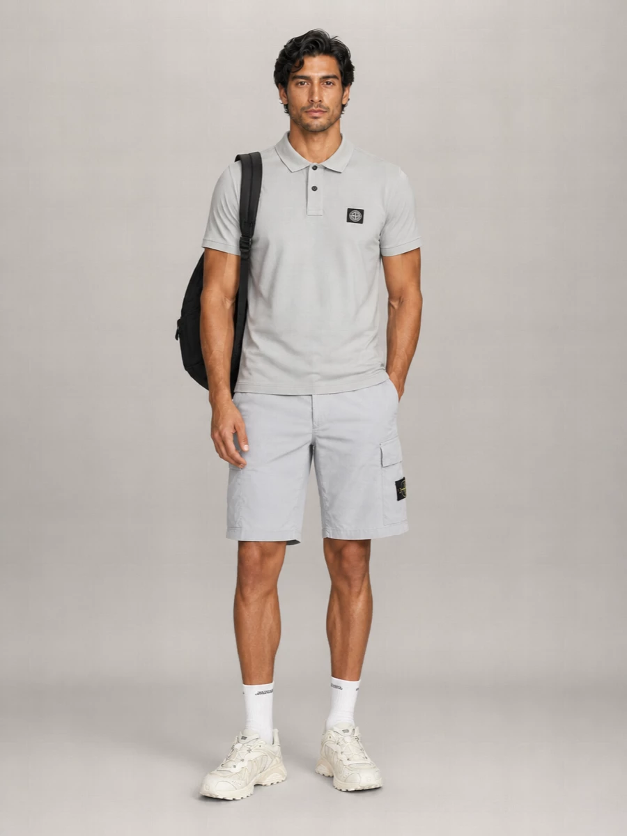Stone Island Cotton Cargo Shorts