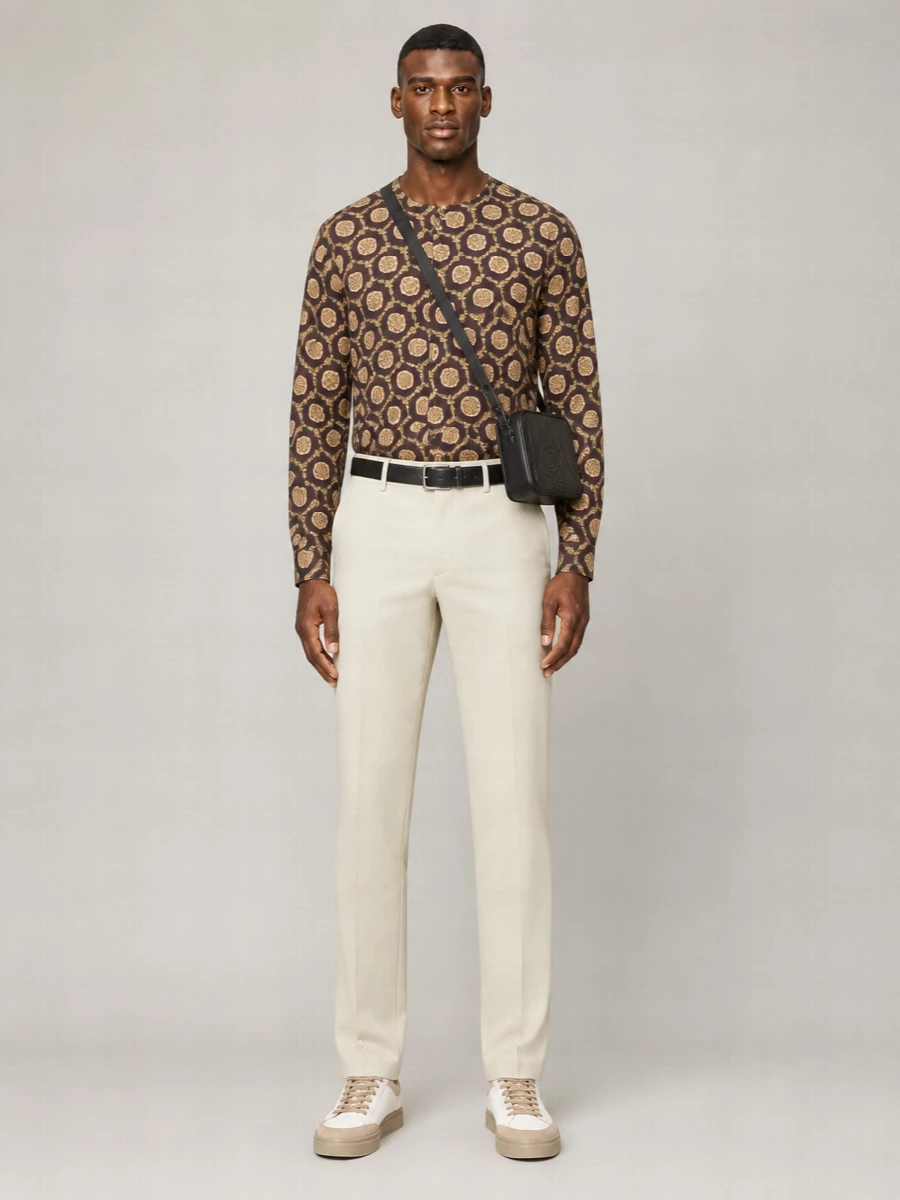 Emporio Armani Printed Long-Sleeve Shirt