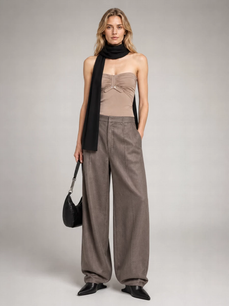 Rick Owens Off Shoulder Cutout Bustier Top