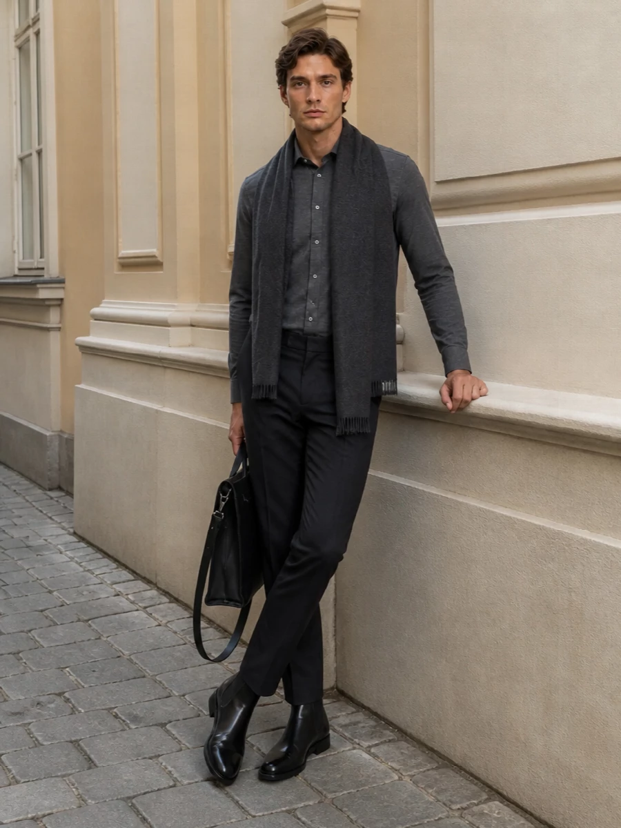 Brunello cucinelli shirt jacob cohen trousers outfit