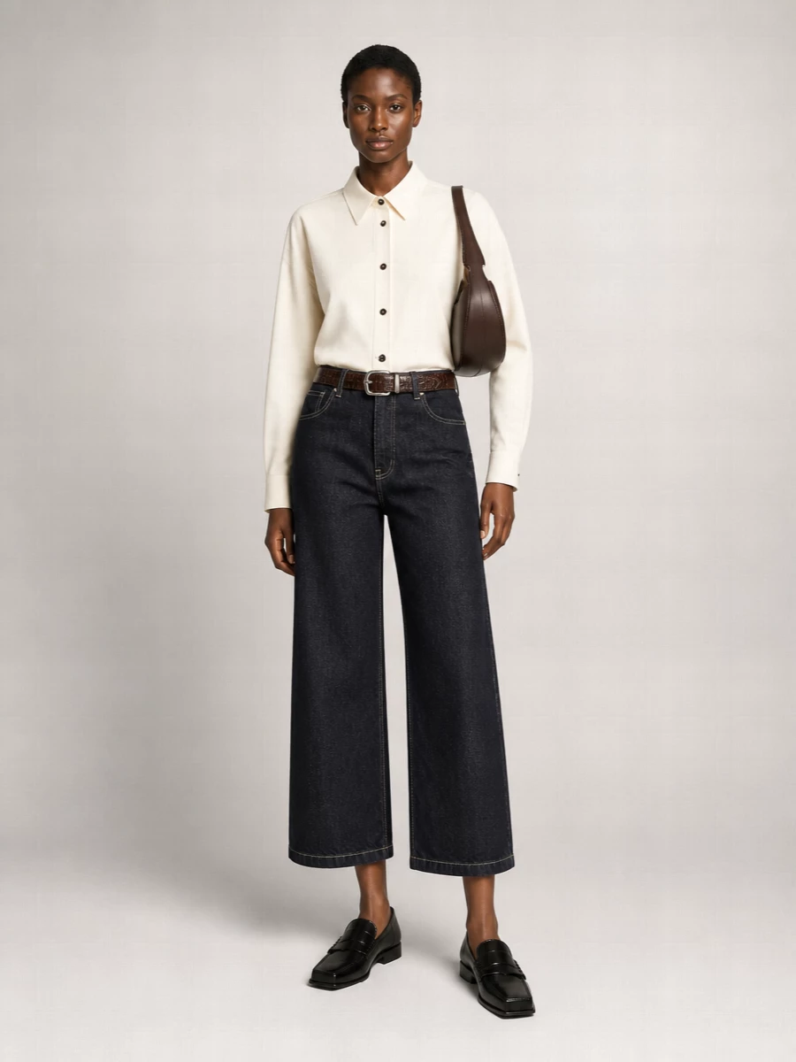Studio Nicholson Organic Cotton Wide-Leg Trousers