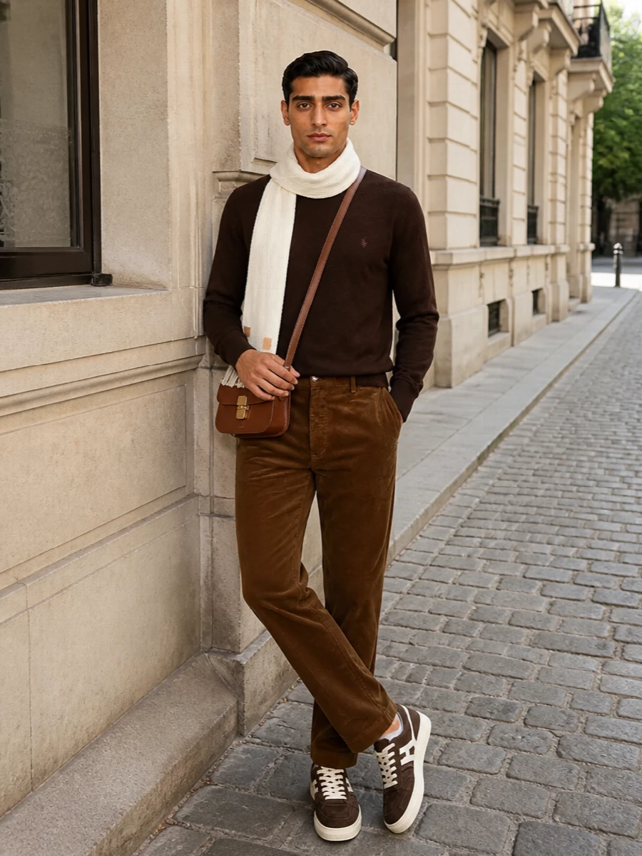 Polo ralph lauren brown jumper cord trousers