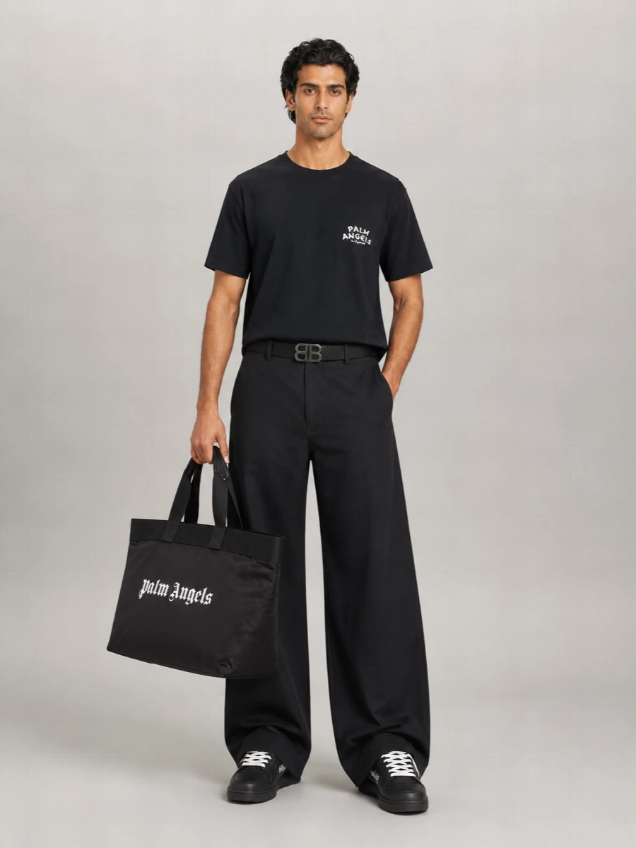 Palm Angels Cotton Oversized Short-Sleeve T-Shirt