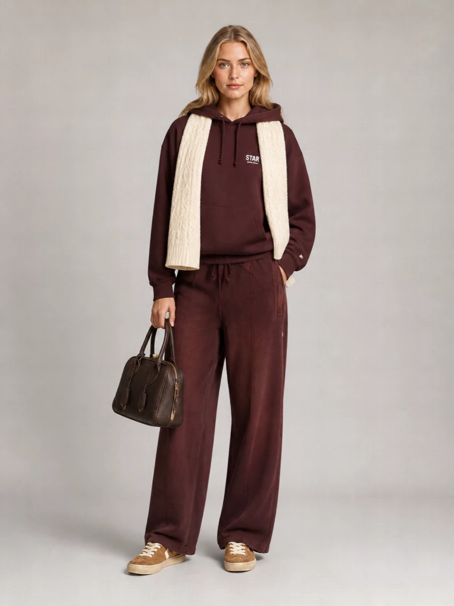 Golden Goose Cotton High-Rise Wide-Leg Joggers
