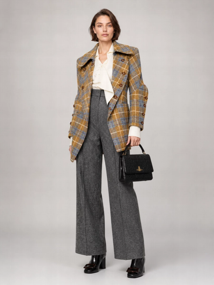 Vivienne Westwood Lamb Leather Shoulder Bag