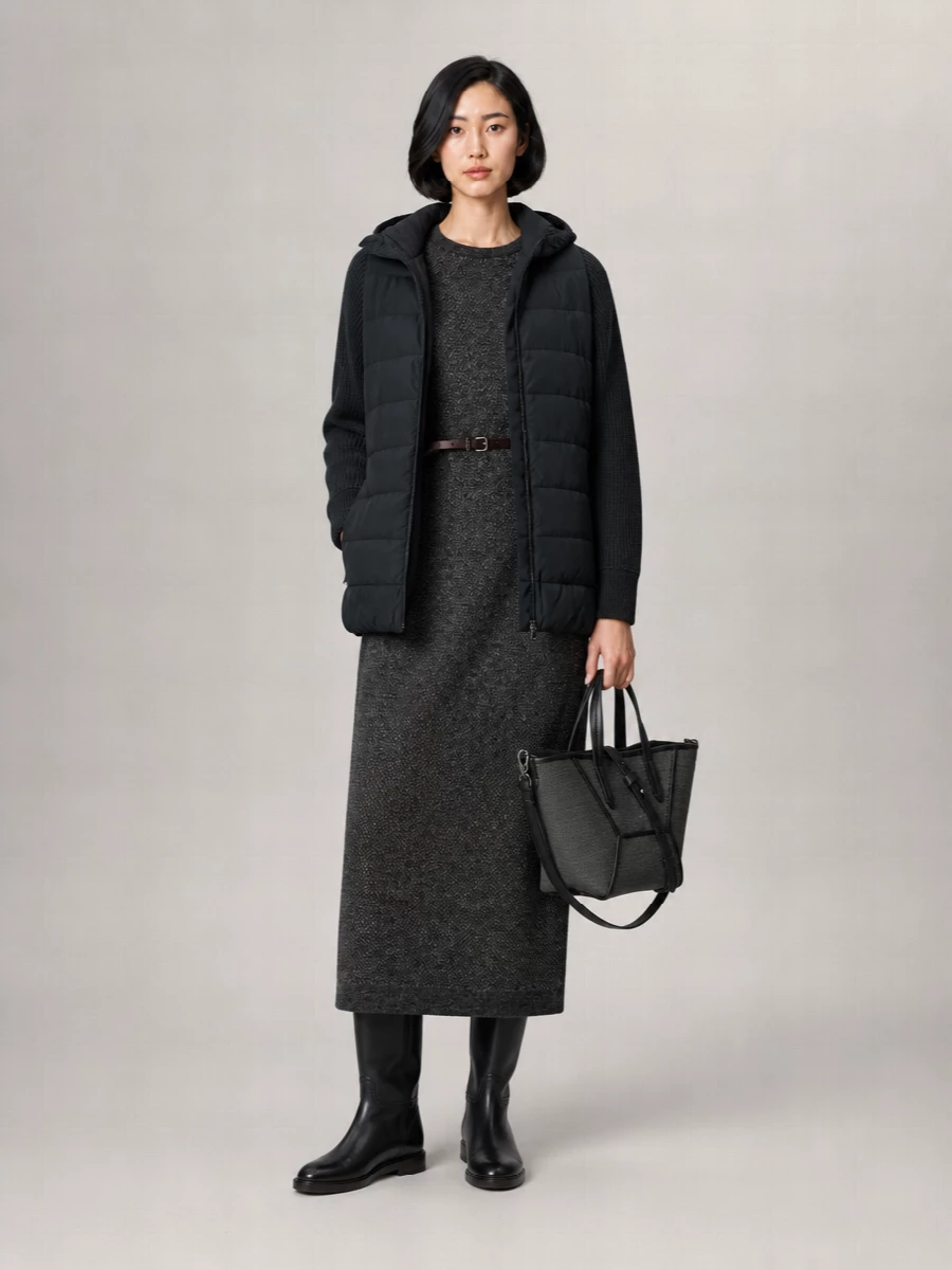 Brunello Cucinelli Down Quilted Hooded Parka Coat