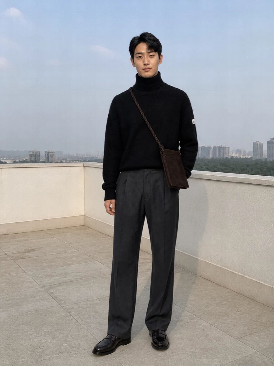 Mm6 loafers lardini trousers margiela knit