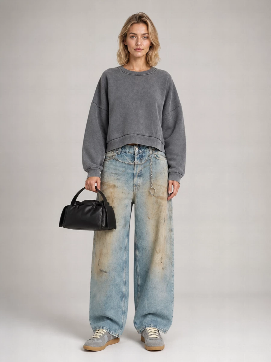 Acne Studios Denim Wide-Leg Jeans