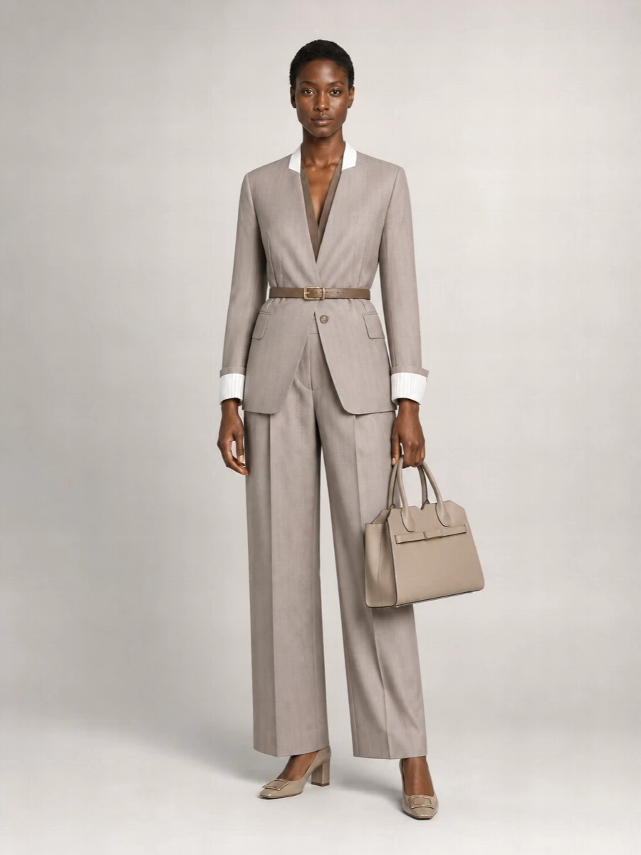 Victoria Beckham Pleated Tailored Trousers