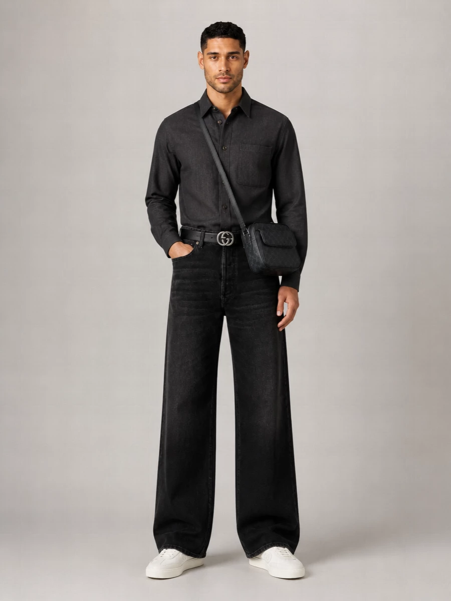 Gucci Denim Baggy Jeans
